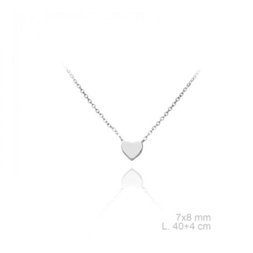 Gargantilla plata de ley corazon mini