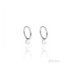 Aros plata de ley corazon mini