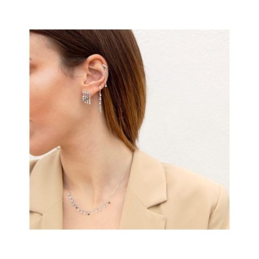 Pendientes plata de ley piedra color