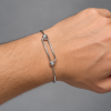 Pulsera acero rigida nudos