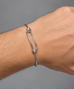 Pulsera acero rigida nudos