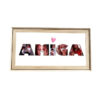 Cuadro relieve letras personalizado
