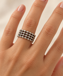 Anillo de plata de ley piedra tai 