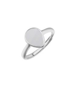 Anillo gota leche materna plata de ley
