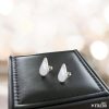 Pendientes gota leche materna plata de ley