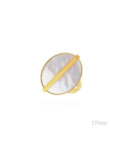 Anillo acero chapado Mariam