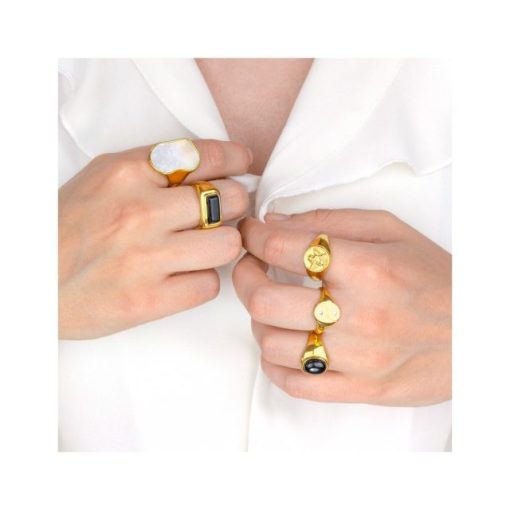 Anillo sello acero unisex BO
