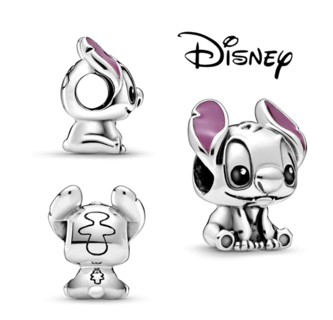 Charms plata de ley Stitch