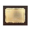 Placa madera grabada personalizada