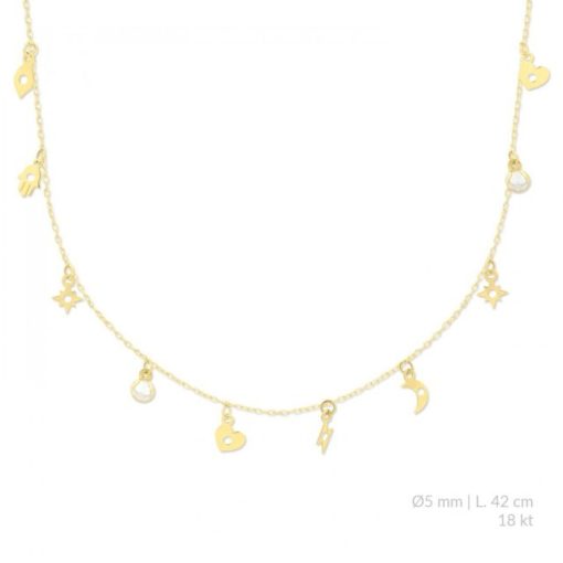 Gargantilla Oro mix