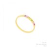Anillo Oro diamante 18k multicolor