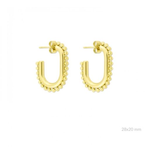 Pendientes Acero chapado Bolitas
