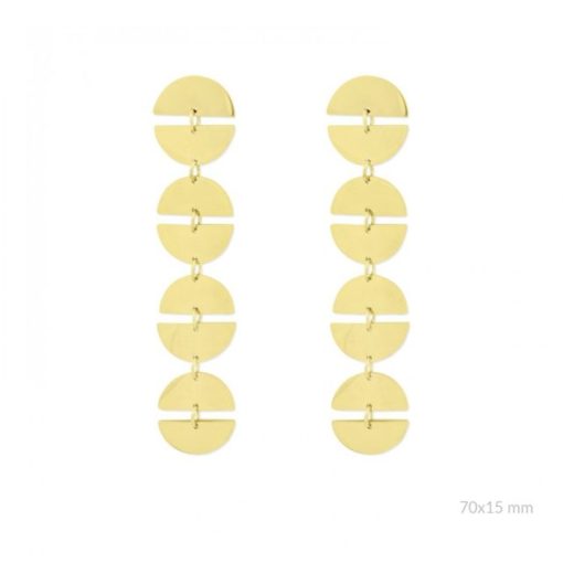 Pendientes Acero chapado Poc