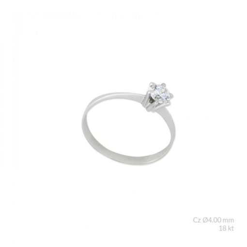 Anillo oro blanco Barcelona