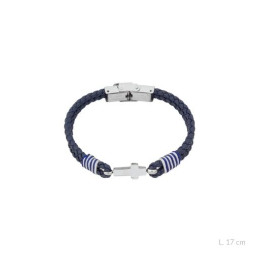 Pulsera acero cruz niño