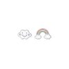 Pendientes mini arcoiris nube