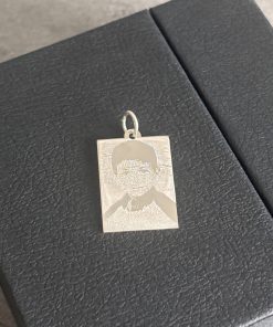 Placa plata de ley 25x18 mm