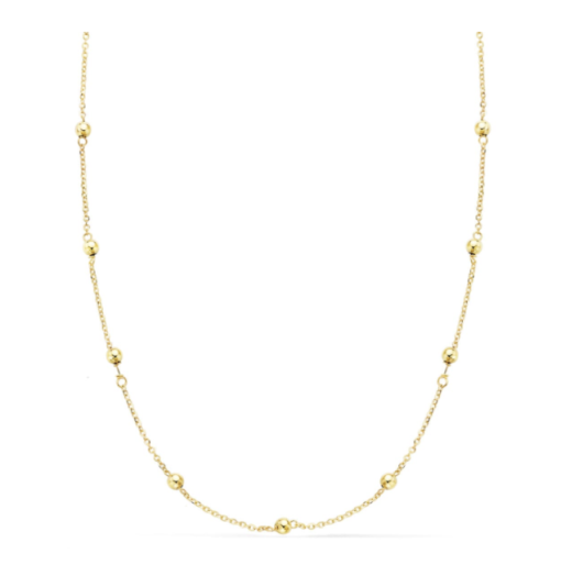 Cadena con bolas Oro 18K 45 cm maciza