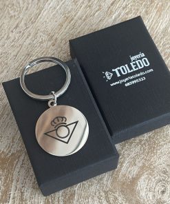 Llavero acero redondo personalizado fotografía