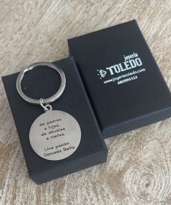 Llavero acero redondo personalizado