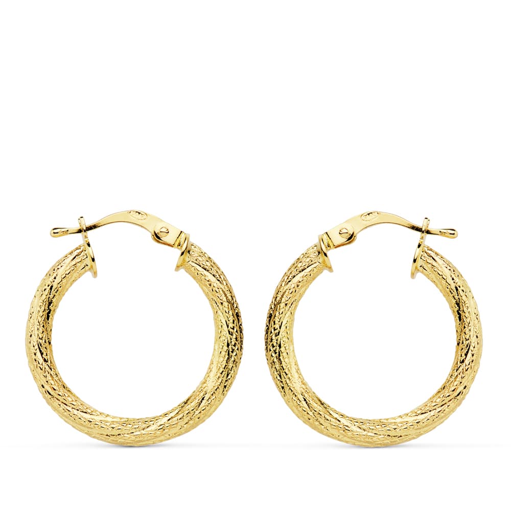 Aros Oro 18k 20mm Lissi