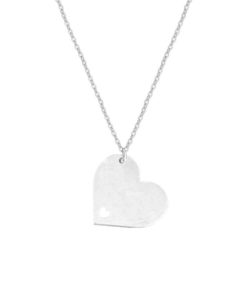 Gargantilla plata corazon personalizada