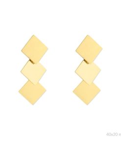 Pendientes Acero chapado Vega