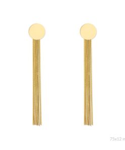 Pendientes Acero chapado Marlen