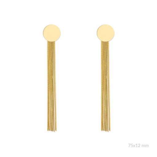 Pendientes Acero chapado Marlen