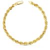 Pulsera Cordón Salomónico Oro 18K 20cm