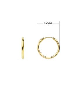 Aros Oro18k cruz con circonita