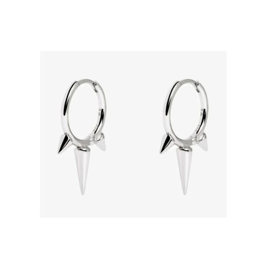 Aros plata pinchos 14mm