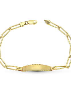Esclava mujer oro18k hueca 18cm