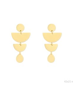 Pendientes Acero chapado margaret