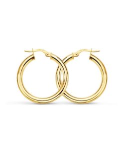 Aros plata de ley chapado grueso 30mm