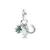 Charm corazon y suerte plata