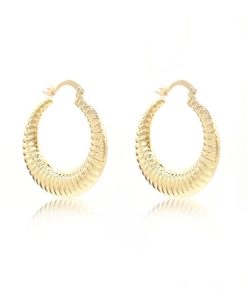 Pendientes aros chapados Boa