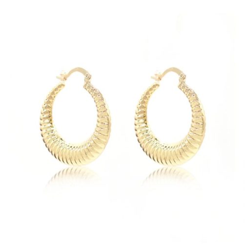 Pendientes aros chapados Boa