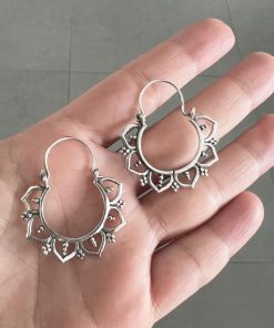 Aros plata de ley Bali