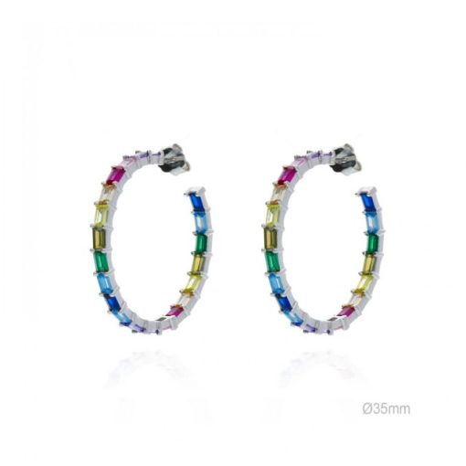 Aros plata de ley destellos 20 mm