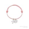 Pulsera plata comunión macramé