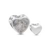 Charm plata cenizas corazon liso