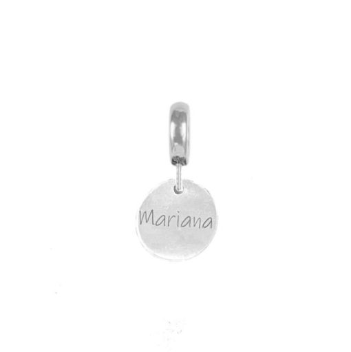 Charm plata medalla personalizada