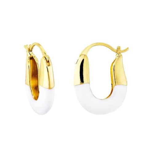 Aros chapados oro blancos