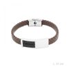 Pulsera de Acero negra y marron
