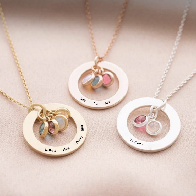 Gargantilla cerco piedra personalizada