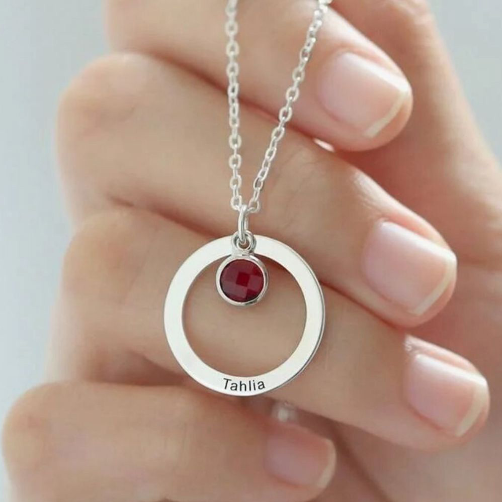 Gargantilla cerco piedra personalizada