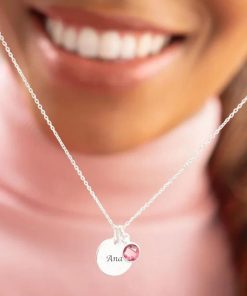 Gargantilla medalla piedra personalizada
