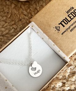 Gargantilla plata de ley corazon calado