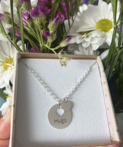 Gargantilla plata de ley corazon calado